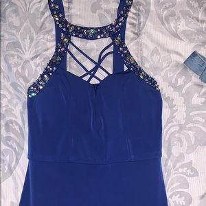 Navy blue prom dress